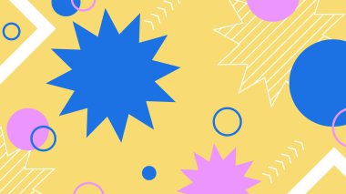 Renkli şekilli canlı Geometrik Soyut Arkaplan. Bu Oyuncu ve Renkli Arkaplan Yaratıcı ve Modern Projeler İçin Mükemmel