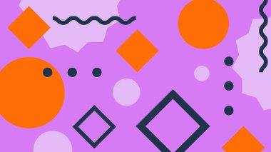 Renkli şekilli canlı Geometrik Soyut Arkaplan. Bu Oyuncu ve Renkli Arkaplan Yaratıcı ve Modern Projeler İçin Mükemmel