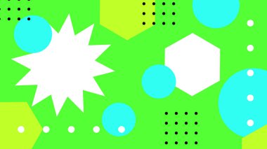 Modern Şekilli Renkli Soyut Geometrik Arkaplan. Canlı Renklerle Geometrik Şekilleri Gösteren Canlı Soyut Arkaplan. Yaratıcı Projeler, Tasarımlar ve Web Kullanımı için ideal