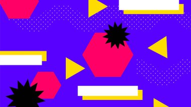 Kalın Şekilli Renkli Geometrik Soyut Arkaplan