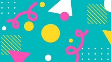 Kalın Şekilli Renkli Geometrik Soyut Arkaplan