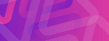 Mor Violet White ve Pembe Basit Soyut Sancak Geometrik Biçimli Posta, Arkaplan, Banner, Ad, Promo, Davetiye, Etc