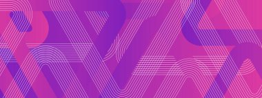 Mor Violet White ve Pembe Soyut Sancak Farklı Yönde İdeal Posta, Arkaplan, Banner, Ad, Promo, Davetiye, Etc