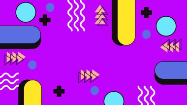 Renkli şekilli canlı Geometrik Soyut Arkaplan. Bu Oyuncu ve Renkli Arkaplan Yaratıcı ve Modern Projeler İçin Mükemmel