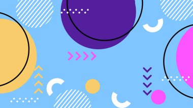 Kalın Şekilli Renkli Geometrik Soyut Arkaplan