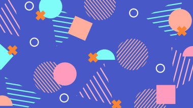 Renkli şekilli canlı Geometrik Soyut Arkaplan. Bu Oyuncu ve Renkli Arkaplan Yaratıcı ve Modern Projeler İçin Mükemmel