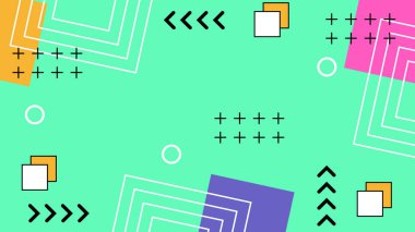 Kalın Şekilli Renkli Geometrik Soyut Arkaplan