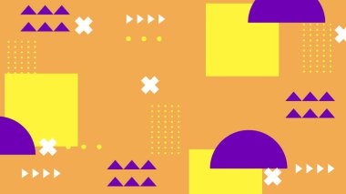 Kalın Şekilli Renkli Geometrik Soyut Arkaplan