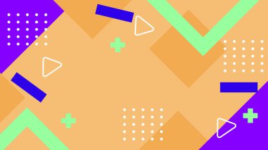 Kalın Şekilli Renkli Geometrik Soyut Arkaplan