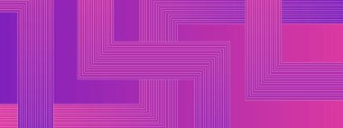 Mor Violet ve Pembe Soyut Sancak Geometrik Çizgileri Posta, Arkaplan, Banner, Ad, Promo, Davetiye, Etc