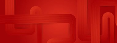 Posta, Arkaplan, Banner, Ad, Promo, Davetiye, Etc İçin Farklı Yönde Çizgileri Olan Kırmızı Soyut Sancak