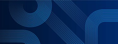 Posta, Arkaplan, Banner, Ad, Promo, Davetiye, Etc için Geometrik Biçim İdeal Mavi Basit Sancak