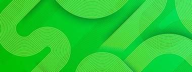 Posta, Arkaplan, Banner, Ad, Promo, Davetiye, Etc için Yeşil ve Sarı Soyut Sancakla Geometrik Biçim İdeal