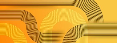 Siyah Beyaz ve Turuncu Arkaplan Posta, Arkaplan, Banner, Ad, Promo, Davetiye, Etc için Büyük Kavisli Çizgi İdeal