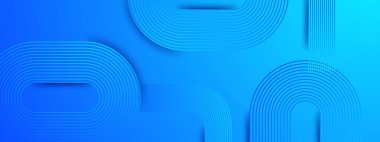 Mavi Vektör Soyut Modern Fütürist 3d Şekiller Posta, Arkaplan, Banner, Ad, Promo, Davetiye, Etc İçin İdeal