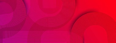 Posta, Arkaplan, Banner, Ad, Promo, Davetiye, Etc İçin Farklı Yönde Çizgileri Olan Kırmızı Soyut Sancak