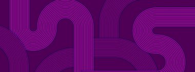 Mor Violet Soyut Sancak Geometrik Çizgileri Posta, Arkaplan, Banner, Ad, Promo, Davetiye, Etc için İdeal