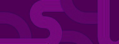 Posta, Arkaplan, Banner, Ad, Promo, Davetiye, Etc için Mor Violet Basit Soyut Sancak Çizgileri Geometrik Biçim İdeal