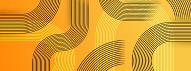 Siyah Beyaz ve Turuncu Vektör Soyut Modern Fütürist 3d Çizgi Afişi Posta, Arkaplan, Banner, Ad, Promo, Davetiye, Etc İçin İdeal Şekiller