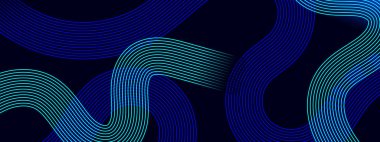 Posta, Arkaplan, Banner, Ad, Promo, Davetiye, Etc İçin Satır İdeal Mavi ve Siyah Afiş