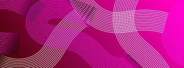 Posta, Arkaplan, Banner, Ad, Promo, Davetiye, Etc için Pembe ve Beyaz Soyut Sancak Çizgileri Geometrik Biçim İdeal