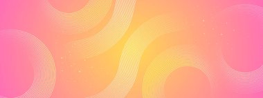 Pembe ve Sarı Arkaplan Posta, Arkaplan, Banner, Ad, Promo, Davetiye, Etc için Büyük Kavisli Satır İdeal