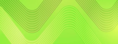 Green Banner Geometrik Çizgileri Posta, Arkaplan, Banner, Ad, Promo, Davetiye, Etc için Soyut Geleceği İdeal