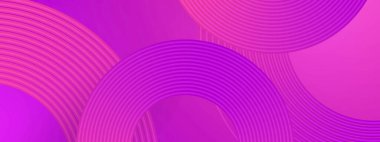 Mor Violet ve Pembe Bayrak Geometrik Çizgileri Soyut Fütürist İdeal Posta, Arkaplan, Banner, Ad, Promo, Davetiye, Etc