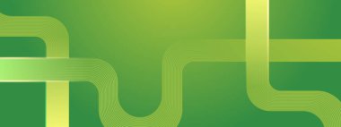 Green Vector Soyut Modern Fütürist 3d Çizgi Afişi Posta, Arkaplan, Banner, Ad, Promo, Davetiye, Etc için İdeal Şekiller