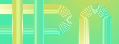 Yeşil ve Sarı Arkaplan, Posta, Arkaplan, Banner, Ad, Promo, Davetiye, Etc İçin Büyük Kavisli Satır İdeal