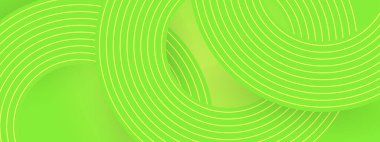 Yeşil Soyut Banner Geometrik Çizgiler Posta, Arkaplan, Banner, Ad, Promo, Davetiye, Etc için İdeal