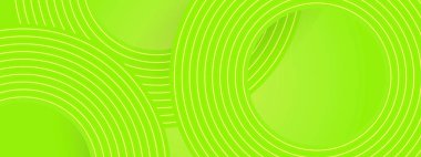 Posta, Arkaplan, Banner, Ad, Promo, Davetiye, Etc için Geometrik Biçimli Yeşil Basit Sancak İdeal