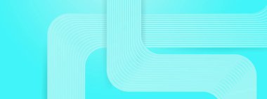 Posta, Arkaplan, Banner, Ad, Promo, Davetiye, Etc İçin Parlak Geometrik Çizgilere sahip Mavi Soyut Sancak