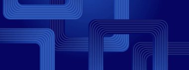 Posta, Arkaplan, Banner, Ad, Promo, Davetiye, Etc için Geometrik Çizgileri Tasarımı İdeal Mavi Soyut Sancak