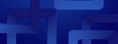 Mavi Vektör Soyut Modern Fütürist 3d Şekiller Posta, Arkaplan, Banner, Ad, Promo, Davetiye, Etc İçin İdeal