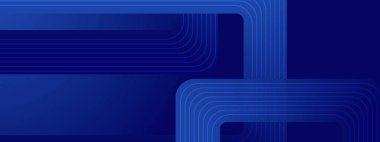 Posta, Arkaplan, Banner, Ad, Promo, Davetiye, Etc için Geometrik Biçim İdeal Mavi Basit Sancak