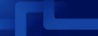 Mavi Soyut Banner Geometrik Çizgiler Posta, Arkaplan, Banner, Ad, Tanıtım, Davetiye, Etc için İdeal