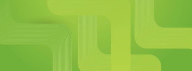 Posta, Arkaplan, Banner, Ad, Promo, Davetiye, Etc için Geometrik Biçimli Yeşil Basit Sancak İdeal