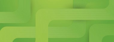 Yeşil Soyut Banner Geometrik Çizgiler Posta, Arkaplan, Banner, Ad, Promo, Davetiye, Etc için İdeal