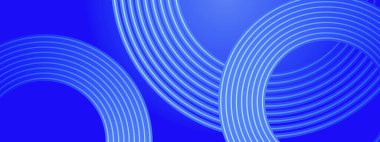 Posta, Arkaplan, Banner, Ad, Promo, Davetiye, Etc İçin Parlayan Geometrik Çizgilerle Mavi ve Beyaz Soyut Sancaklar