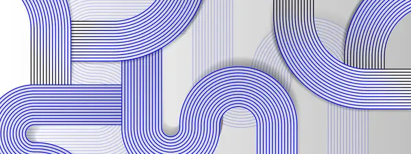 Posta, Arkaplan, Banner, Ad, Promo, Davetiye, Etc için, Geometrik Biçim Biçimli Beyaz ve Mavi Basit Afiş