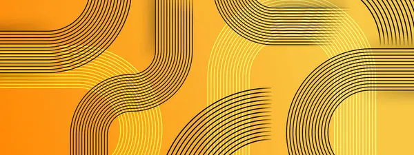 Siyah Beyaz ve Turuncu Vektör Soyut Modern Fütürist 3d Çizgi Afişi Posta, Arkaplan, Banner, Ad, Promo, Davetiye, Etc İçin İdeal Şekiller