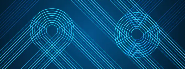 Mavi Soyut Banner Geometrik Çizgiler Posta, Arkaplan, Banner, Ad, Tanıtım, Davetiye, Etc için İdeal