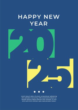 Renkli 2025 Modern Kapak Posteri Tasarımı Arkaplanı