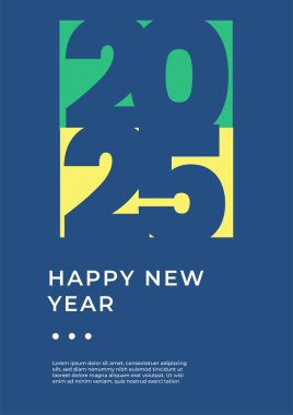 Renkli 2025 Modern Kapak Posteri Tasarımı Arkaplanı