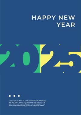 2025 Renkli Poster Tasarımı Arkaplanı