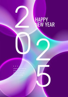 Mor Pembe ve Beyaz Soyut Geometrik Kapak 2025 Poster Tasarımı Arkaplan