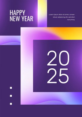 Mor Menekşe ve Turuncu 2025 Modern Yıllık Rapor Şablonu