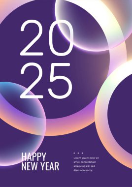 Mor Menekşe Pembe ve Beyaz Soyut Teknoloji 2025 Kapak Posteri Tasarımı Arkaplan Tasarımı