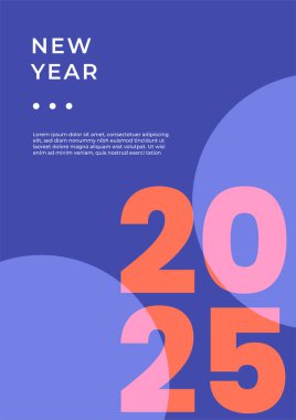 Kırmızı ve Mavi 2025 Modern Yıllık Rapor Şablonu